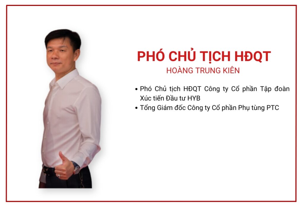 Ban lãnh đạo HYB Group Hoàng Trung Kiên