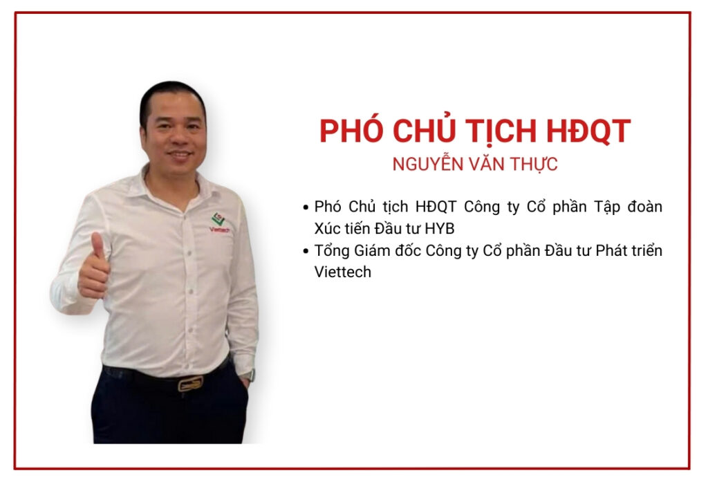 Ban lãnh đạo HYB Group Nguyễn Văn Thực